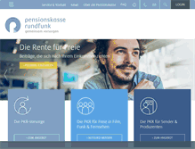 Tablet Screenshot of pensionskasse-rundfunk.de